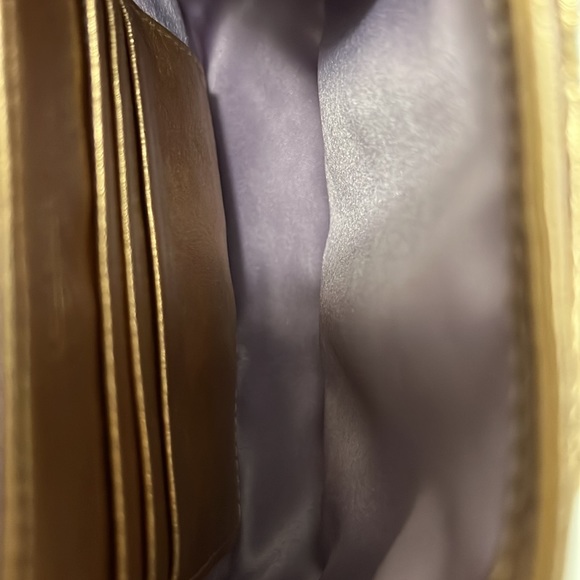 Vintage COACH rose gold CC turnlock chain crossbody bag - Picture 8 of 16